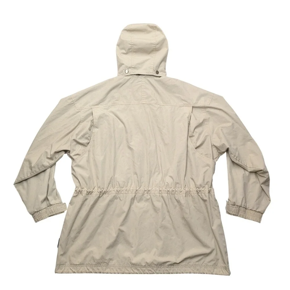 Vintage Pacific Trail Parka Jacket Mens XL Tan Flannel Lined Hooded Coat